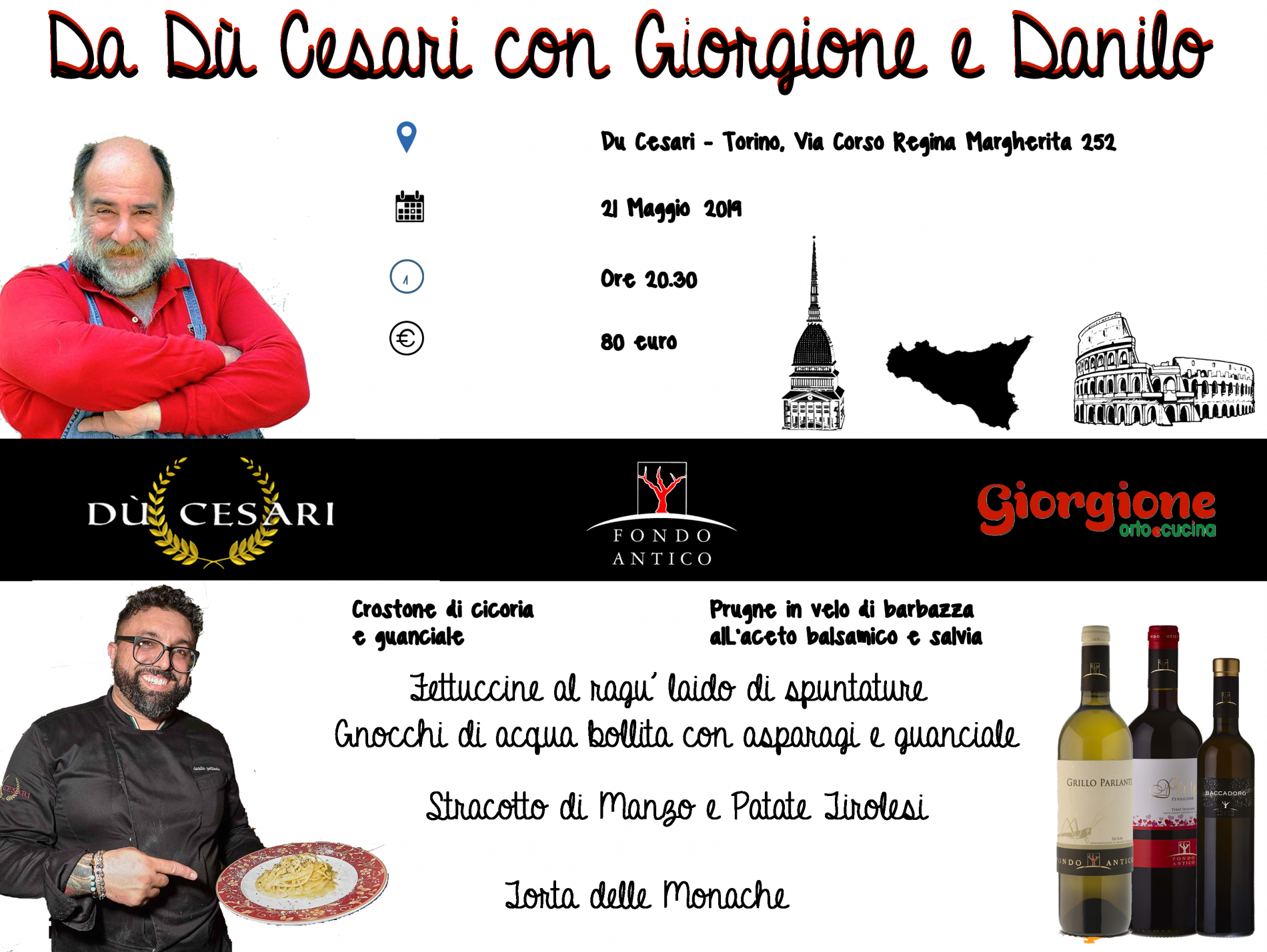 #Danilo&Giorgione – A story at Dù Cesari in Turino