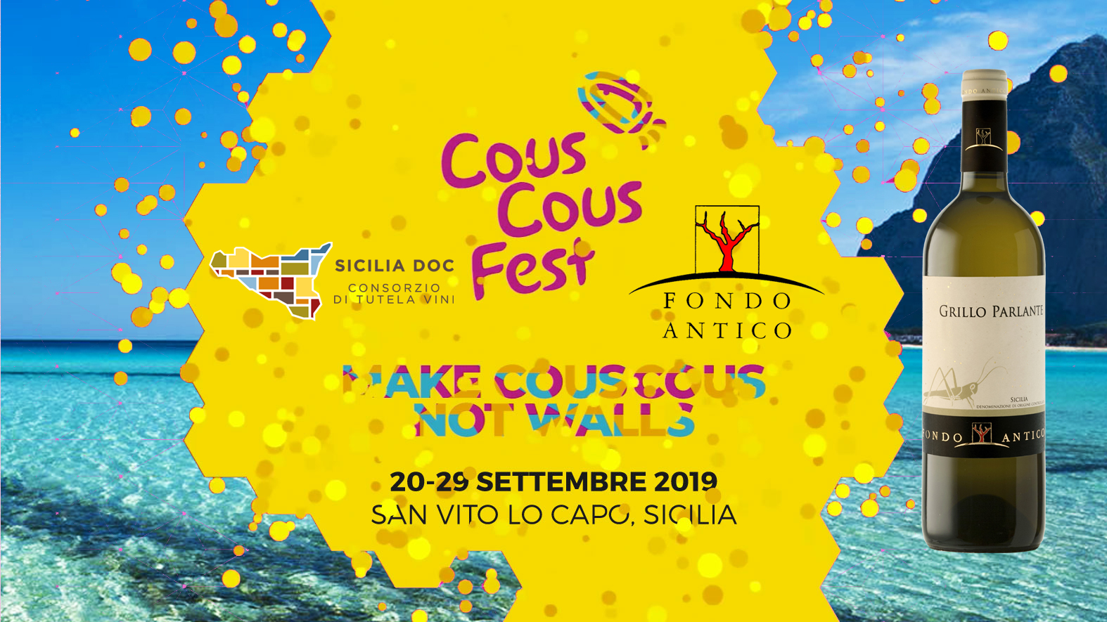 Grillo Parlante al Cous Cous Fest con il Consorzio DOC Sicilia